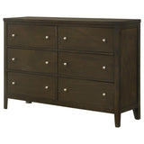 Wilkes 6-drawer Dresser Cabinet Dark Cocoa | Brown | Dark Cocoa | 224423