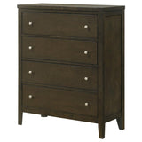 Wilkes 4-drawer Chest of Drawers Dark Cocoa | King | Brown | Dark Cocoa | 224425