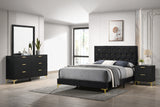 Kendall 4-piece Queen Bedroom Set Black | California King / 4-piece | 224451KW-S4