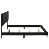 Kendall Upholstered California King Panel Bed Black | Black | 224451KW