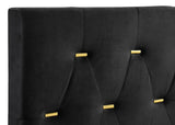 Kendall Upholstered California King Panel Bed Black | Black | 224451KW