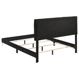 Kendall Upholstered Queen Panel Bed Black | King | Black | 224451Q