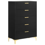 Kendall 5-drawer Bedroom Chest Black | Black | 224455