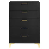 Kendall 5-drawer Bedroom Chest Black