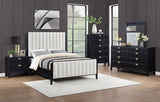 Brookmead 4-piece Upholstered Queen Bedroom Set Black | Eastern King / 5-piece | 224710KE-S5