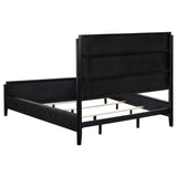 Brookmead 60-inch Upholstered California King Bed Black | Ivory | Black | 224710KW