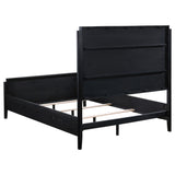 Brookmead 4-piece Upholstered Queen Bedroom Set Black | Gallery | 224710Q-S4 224710KE-S4 224710KW-S4 224710Q-S5 224710KE-S5 224710KW-S5