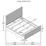 Brookmead Wood California King Panel Bed Black | Black | 224711KW