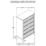 Brookmead 5-drawer Bedroom Chest Black | Black | 224715
