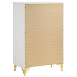 Lucia 4-piece Queen Bedroom Set Beige and White