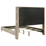 Lucia 61-inch Upholstered Eastern King Wingback Bed Beige | Beige | 224731KE