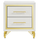 Lucia 2-drawer Nightstand Bedside Table White | White | 224732