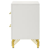 Lucia 2-drawer Nightstand Bedside Table White | White | 224732
