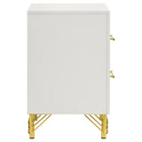 Lucia 2-drawer Nightstand Bedside Table White | White | 224732