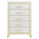 Lucia 5-drawer Bedroom Chest of Drawers White | King | White | 224735