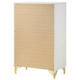 Lucia 5-drawer Bedroom Chest of Drawers White | King | White | 224735
