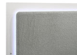 Caraway Wood California King LED Panel Bed White | White | 224771KW