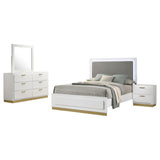 Caraway 4-piece Queen Bedroom Set White | Gallery | 224771Q-S4 224771KE-S4 224771KW-S4 224771Q-S5 224771KE-S5 224771KW-S5