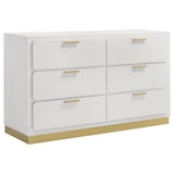 Caraway 4-piece Queen Bedroom Set White | Gallery | 224771Q-S4 224771KE-S4 224771KW-S4 224771Q-S5 224771KE-S5 224771KW-S5