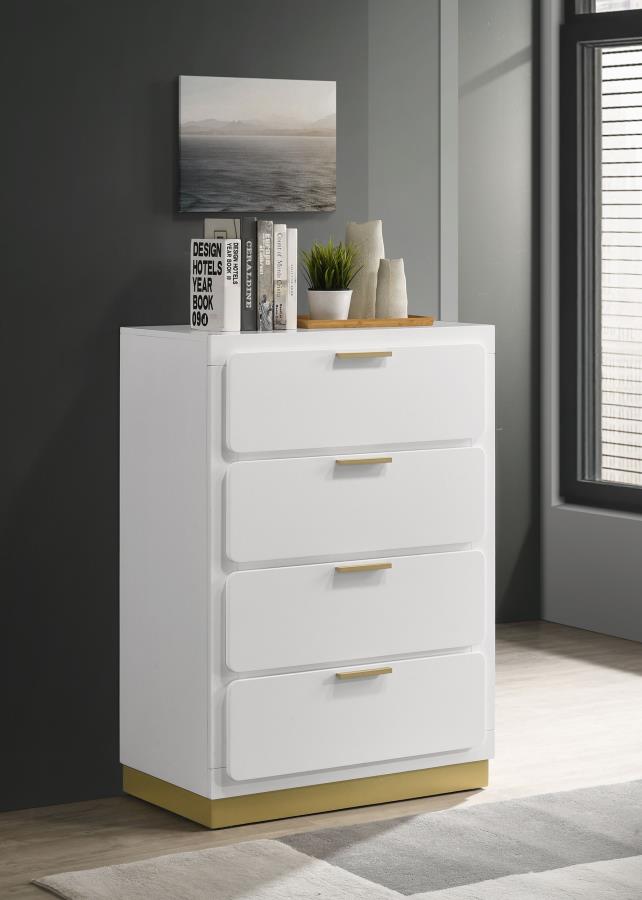 Caraway 4-drawer Bedroom Chest White | White | 224775