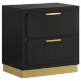 Caraway 4-piece Queen Bedroom Set Black | Gallery | 224781Q-S4 224781KE-S4 224781KW-S4 224781Q-S5 224781KE-S5 224781KW-S5
