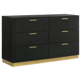 Caraway 4-piece Queen Bedroom Set Black | Gallery | 224781Q-S4 224781KE-S4 224781KW-S4 224781Q-S5 224781KE-S5 224781KW-S5