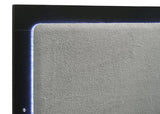 Caraway Wood Queen LED Panel Bed Black | Queen | Black | 224781Q