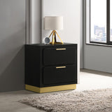 Caraway 2-drawer Nightstand Black | King | Black | 224782