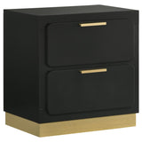 Caraway 2-drawer Nightstand Black | King | Black | 224782