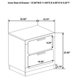 Caraway 2-drawer Nightstand Black | King | Black | 224782