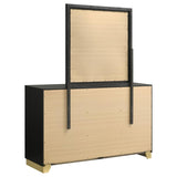 Caraway 6-drawer Dresser with Mirror Black | Black | 224783M