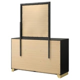 Caraway 6-drawer Dresser with Mirror Black | Black | 224783M
