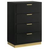 Caraway 4-drawer Bedroom Chest Black | Black | 224785