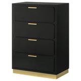 Caraway 4-drawer Bedroom Chest Black | Black | 224785