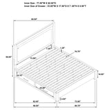 Kenora 56-inch Eastern King LED Storage Bed Barley Brown | Brown | Barley Brown | 224850KE
