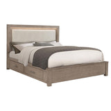 Kenora 56-inch California King LED Storage Bed Barley Brown | Brown | Barley Brown | 224850KW