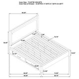 Kenora 56-inch California King LED Storage Bed Barley Brown | Brown | Barley Brown | 224850KW