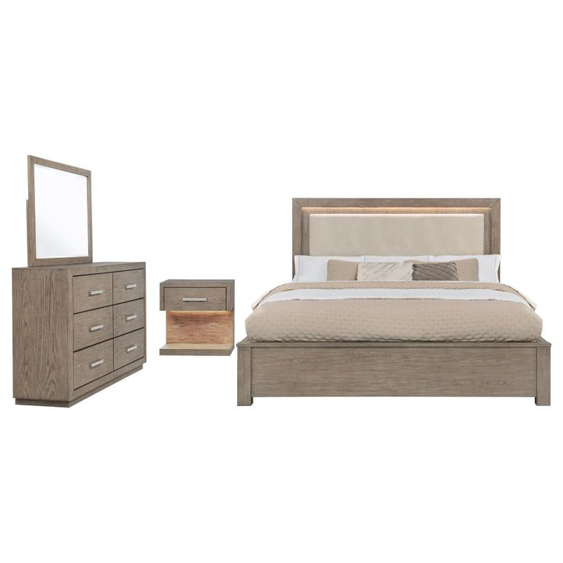 Kenora 4-piece Bedroom Set Barley Brown