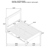Kenora 56-inch Queen LED Storage Bed Barley Brown | Queen | Brown | Barley Brown | 224850Q