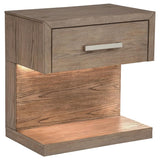 Kenora 1-drawer Nightstand Bedside Table Barley Brown | Beige | Barley Brown | 224852