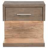 Kenora 1-drawer Nightstand Bedside Table Barley Brown | Beige | Barley Brown | 224852