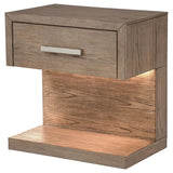 Kenora 1-drawer Nightstand Bedside Table Barley Brown | Beige | Barley Brown | 224852