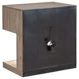 Kenora 1-drawer Nightstand Bedside Table Barley Brown | Beige | Barley Brown | 224852