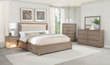 Kenora 1-drawer Nightstand Bedside Table Barley Brown | Beige | Barley Brown | 224852