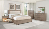 Kenora 1-drawer Nightstand Bedside Table Barley Brown | Beige | Barley Brown | 224852
