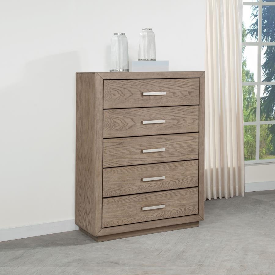Kenora 5-drawer Bedroom Chest Barley Brown | Brown | Barley Brown | 224855