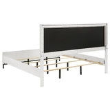 Sonora Eastern King Upholstered Panel Bed White | White | 224861KE