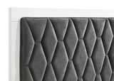 Sonora Eastern King Upholstered Panel Bed White | White | 224861KE