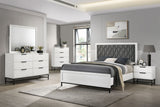Sonora 4-piece Queen Bedroom Set White | California King / 5-piece | 224861KW-S5