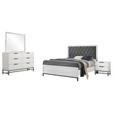 Sonora 4-piece Queen Bedroom Set White | Gallery | 224861Q-S4 224861KE-S4 224861KW-S4 224861Q-S5 224861KE-S5 224861KW-S5